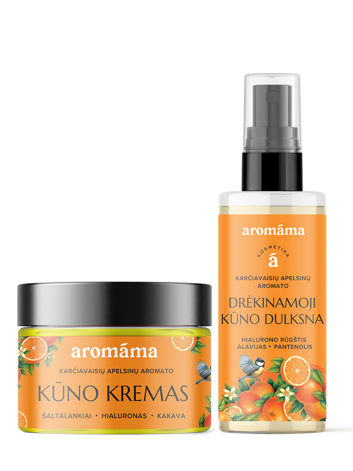 Karčiavaisių apelsinų aromato drėkinimo ir maitinimo duetas