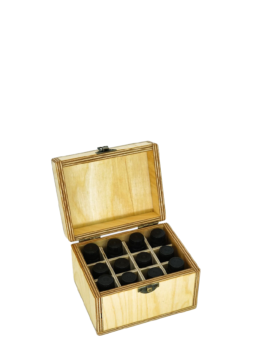 Medinė dėžutė eteriniams aliejams (maža)