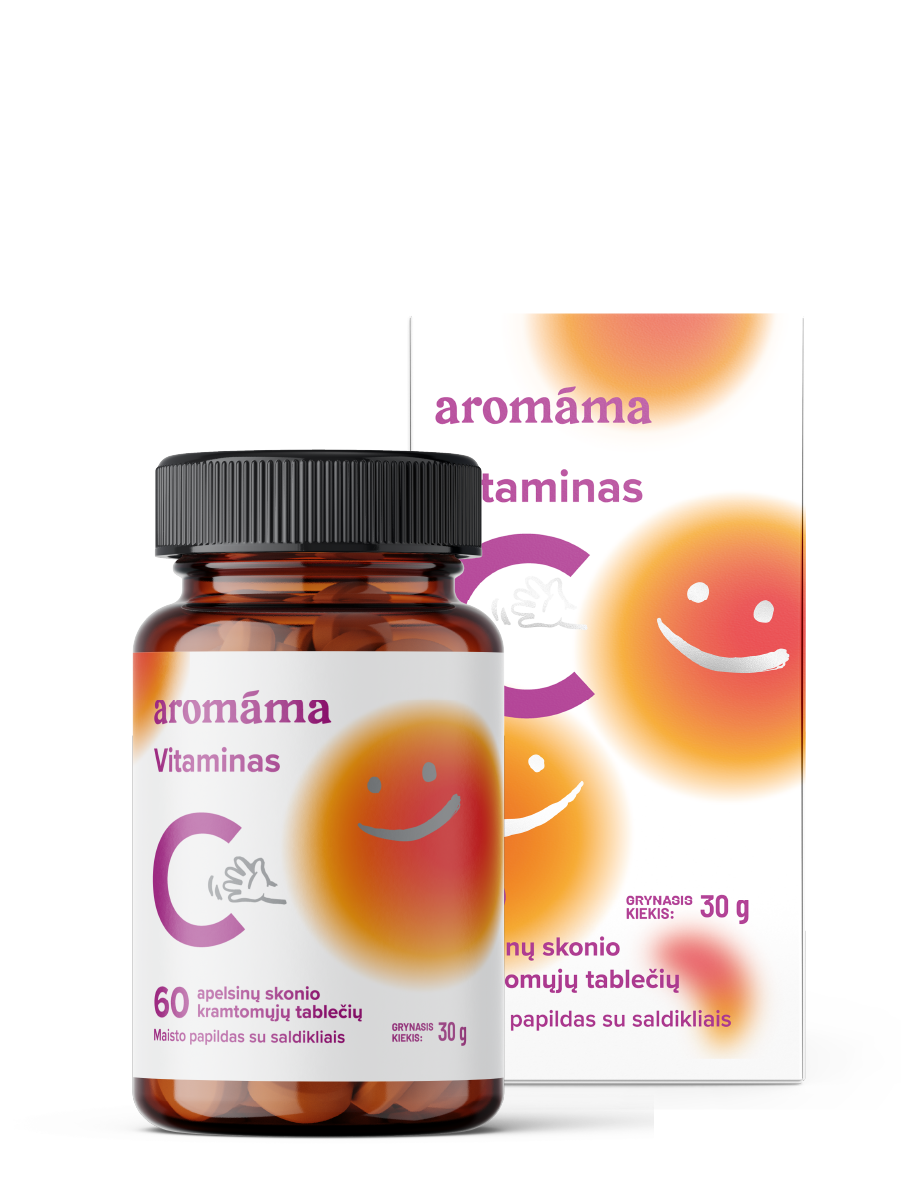 Vitaminas C, apelsinų skonio