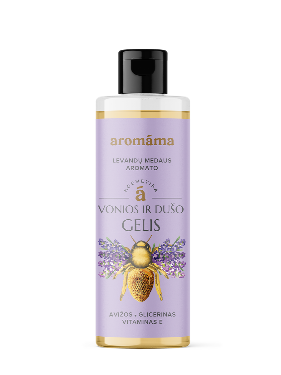 Levandų medaus aromato vonios ir dušo gelis