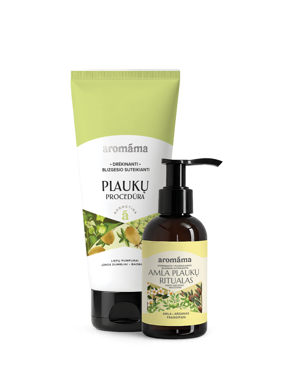 Rinkinys sveikam plaukų žvilgesiui