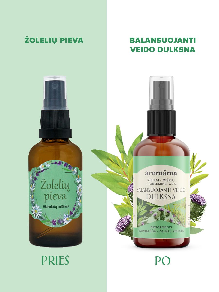 Balansuojanti veido dulksna
