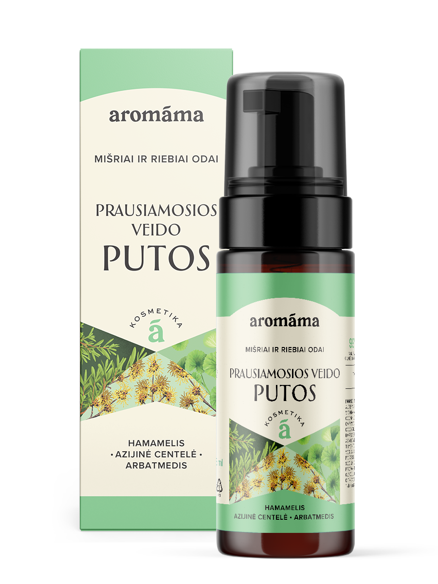 Prausiamosios veido putos mišriai ir riebiai odai