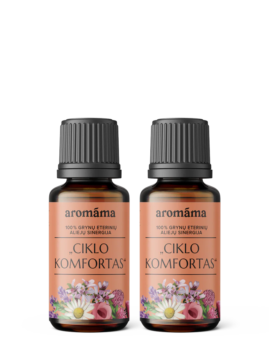 Eterinių aliejų mišinys moterims „Ciklo komfortas“