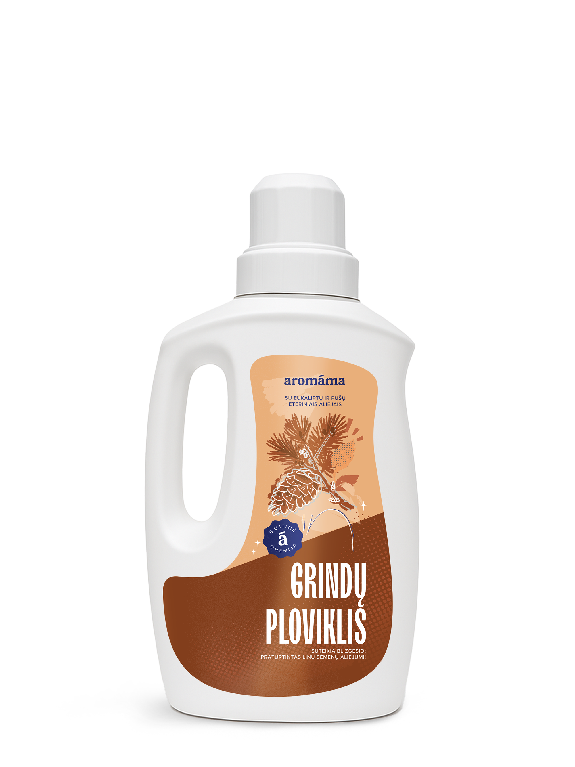 Grindų ploviklis su eukaliptų ir pušų eteriniais aliejais