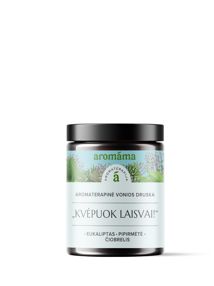 Aromaterapinė vonios druska „Kvėpuok laisvai!”