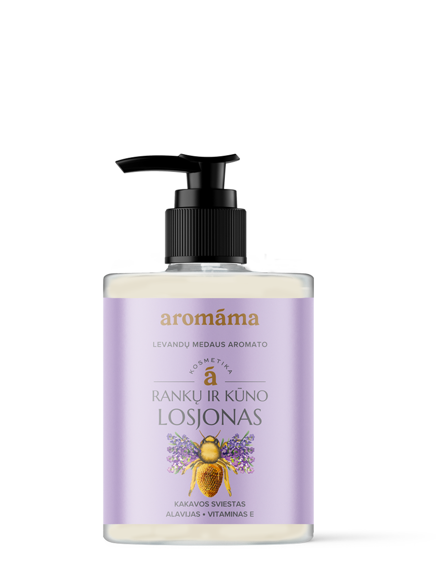 Levandų medaus aromato rankų ir kūno losjonas