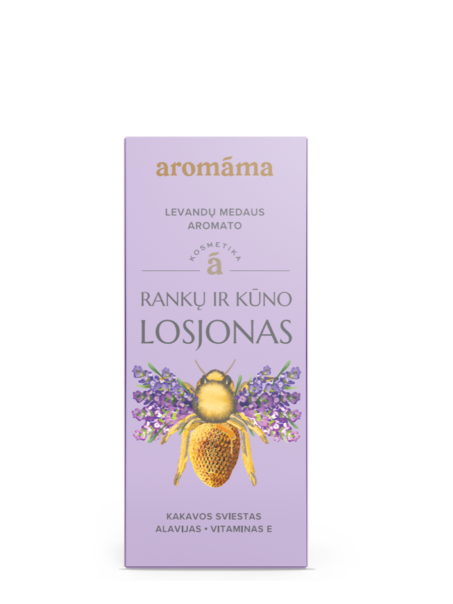 Levandų medaus aromato rankų ir kūno losjonas