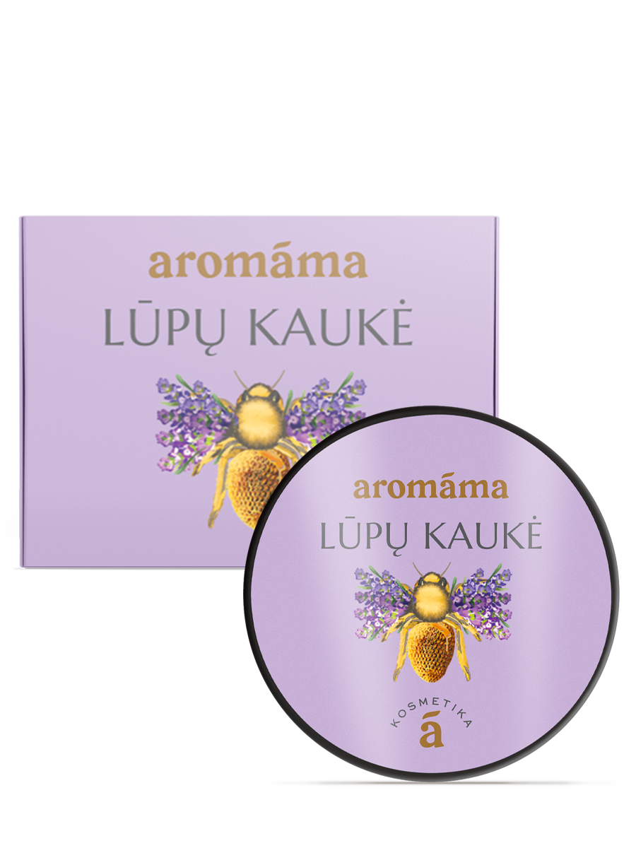 Lūpų kaukė su levandų eteriniu aliejumi