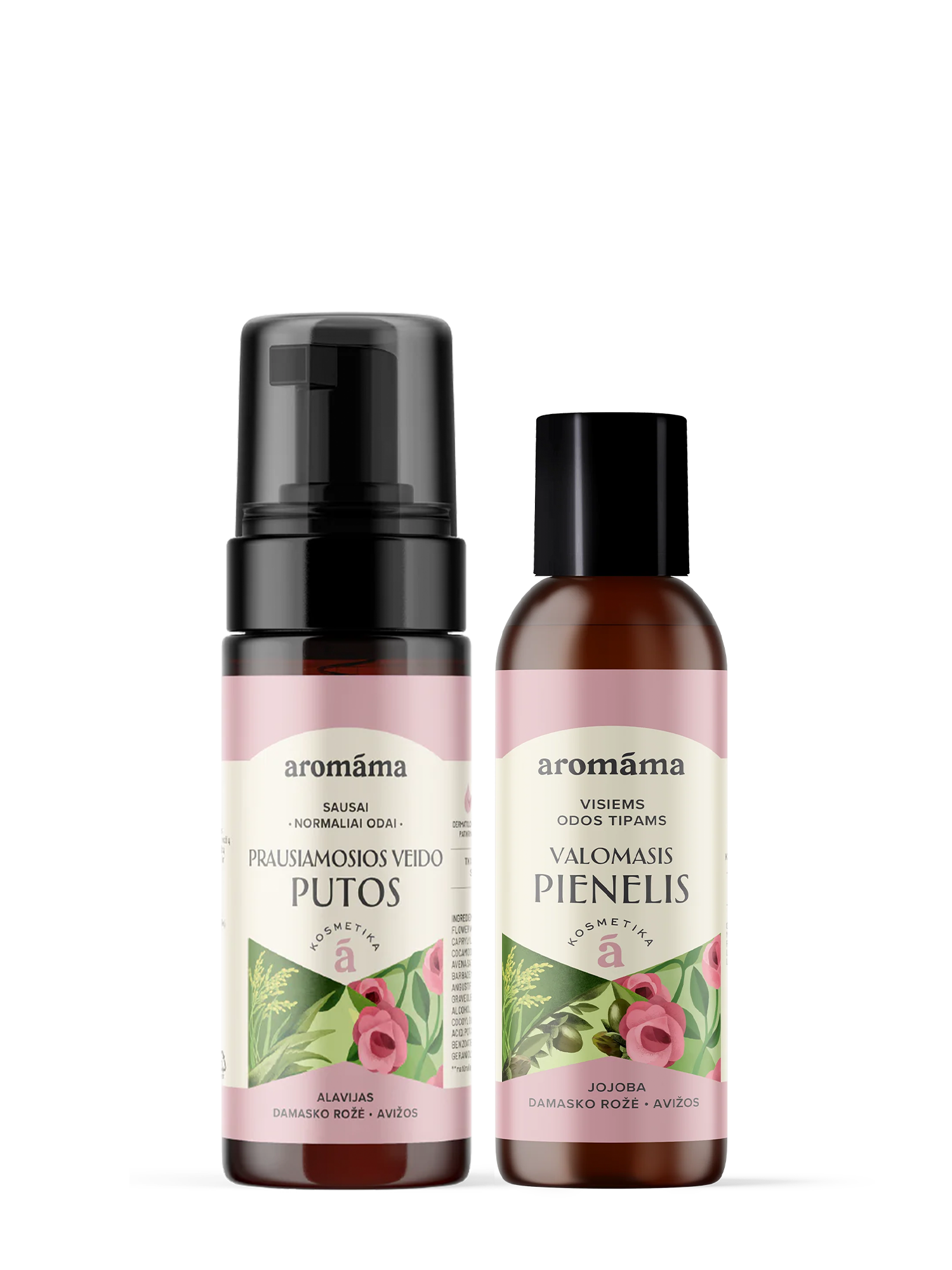 Valomojo pienelio ir prausiamųjų veido putų rinkinys