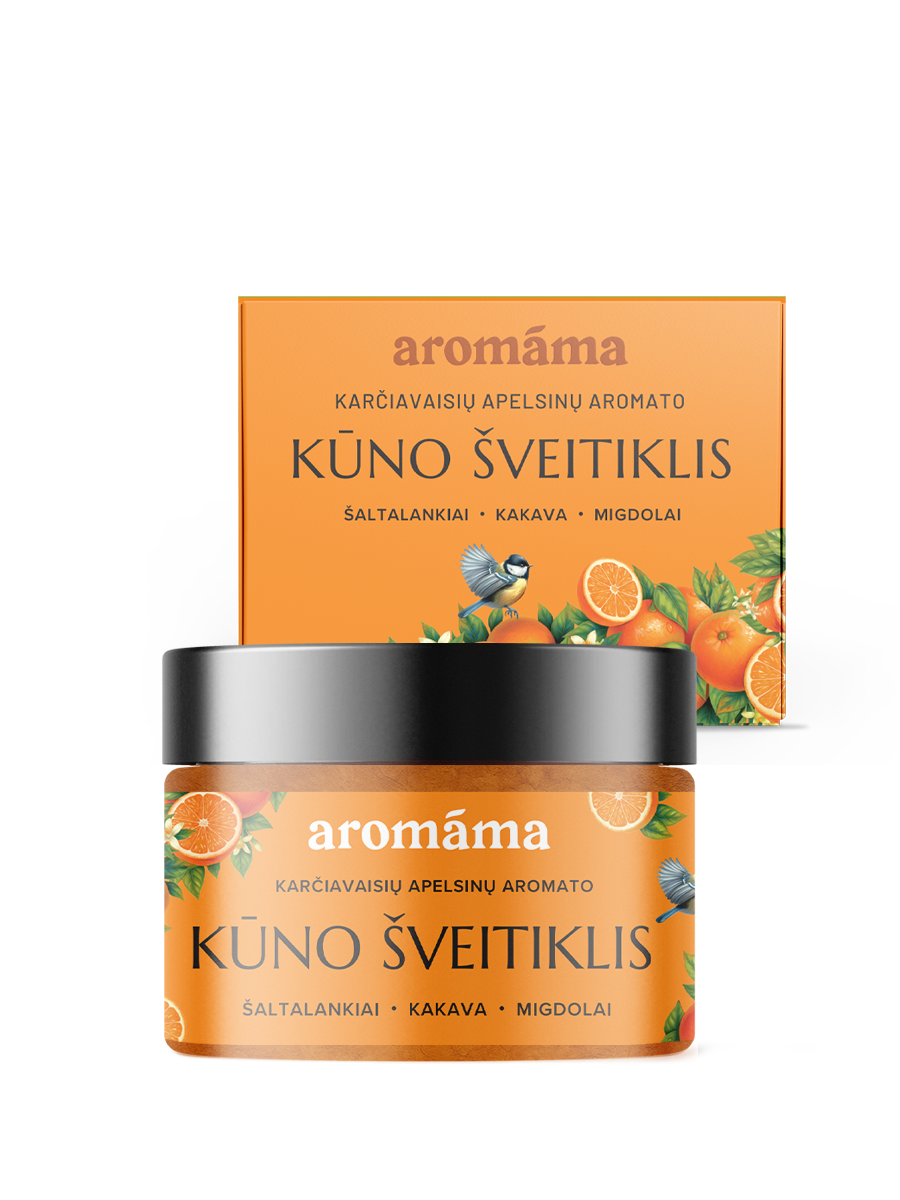 Karčiavaisių apelsinų aromato kūno šveitiklis