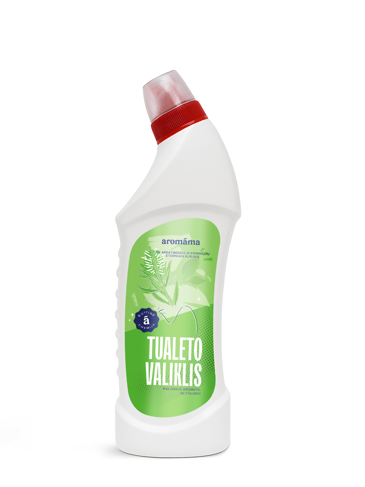 Tualeto valiklis su arbatmedžių ir pipirmėčių eteriniais aliejais