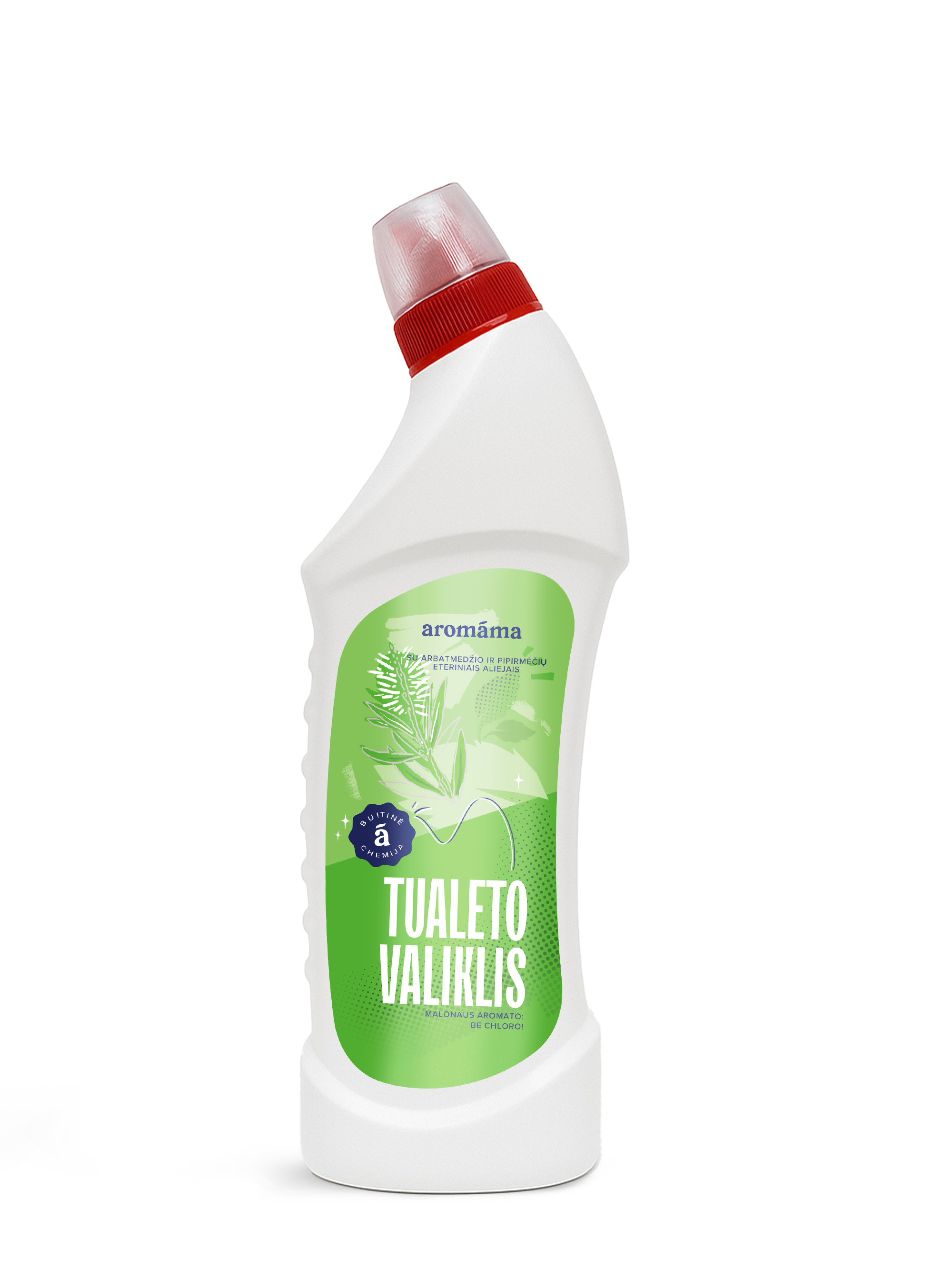 Tualeto valiklis su arbatmedžių ir pipirmėčių eteriniais aliejais