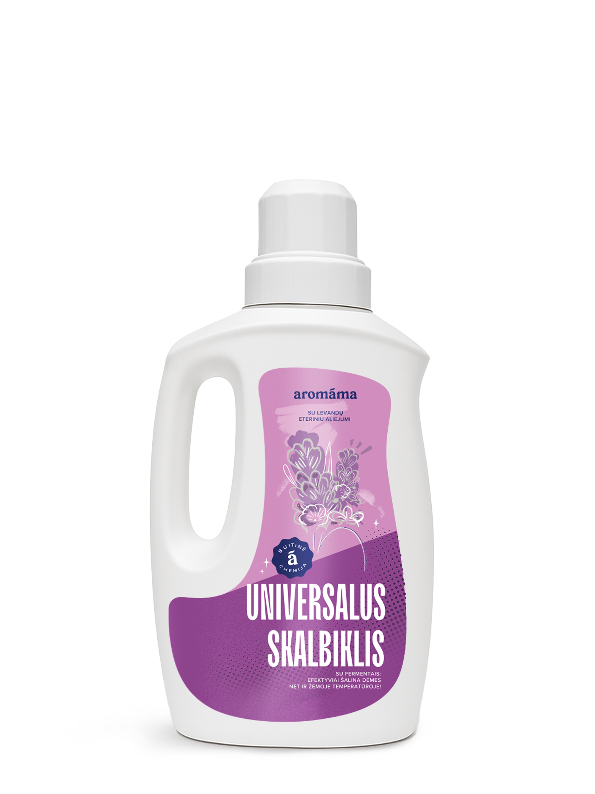 Universalus skalbiklis su levandų eteriniu aliejumi