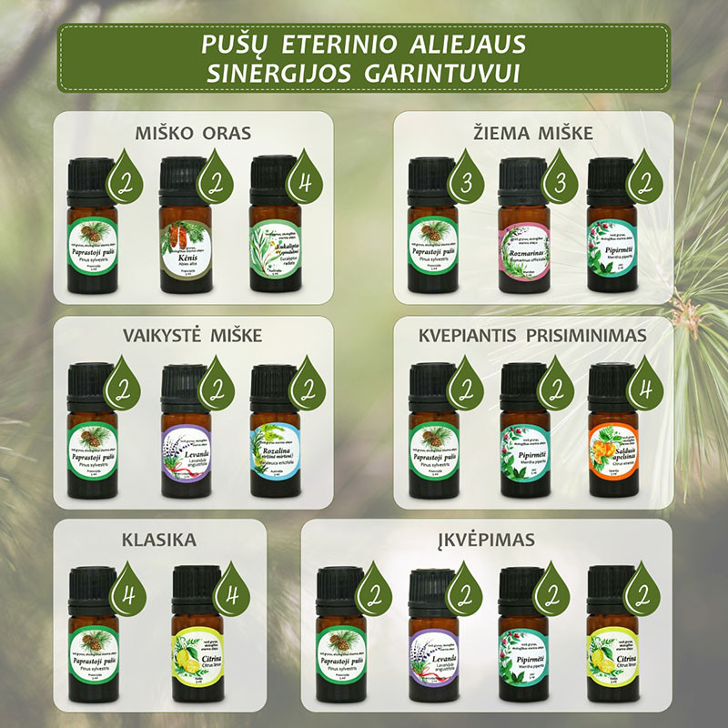 Pušų Eterinis Aliejus | Aromáma