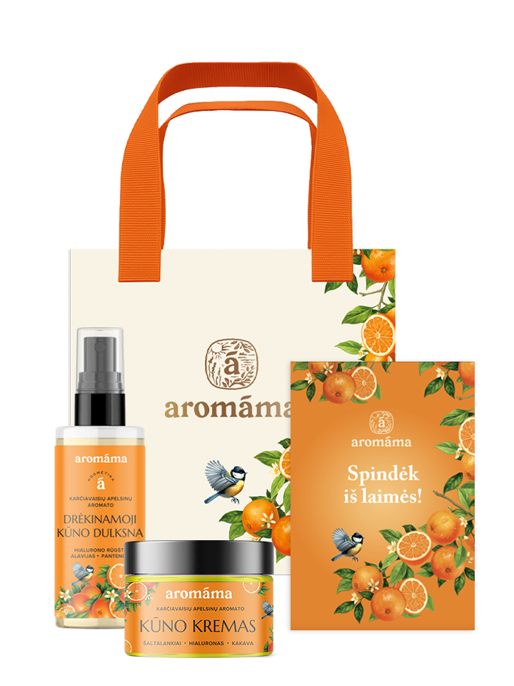 Karčiavaisių apelsinų aromato drėkinimo ir maitinimo duetas