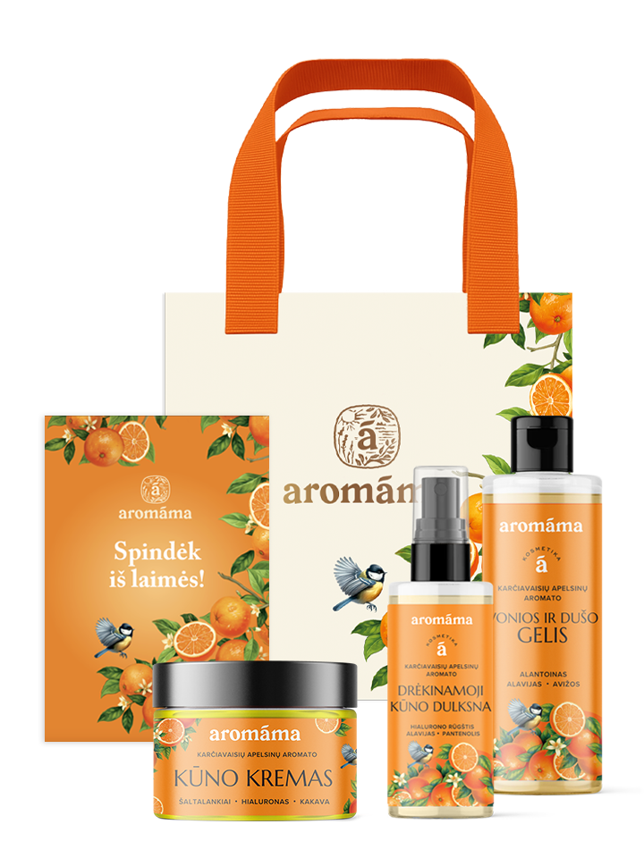 Karčiavaisių apelsinų aromato kūno ritualų rinkinys