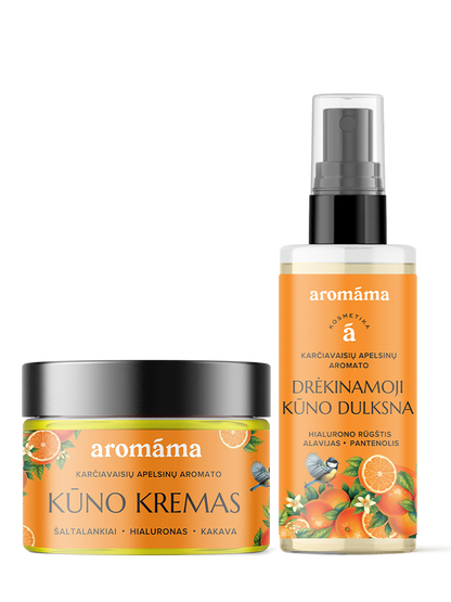 Karčiavaisių apelsinų aromato drėkinimo ir maitinimo duetas