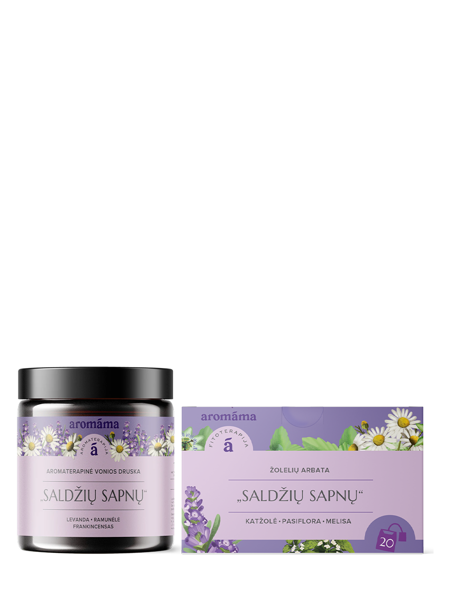 Arbatos ir vonios druskos „Saldžių sapnų“ rinkinys