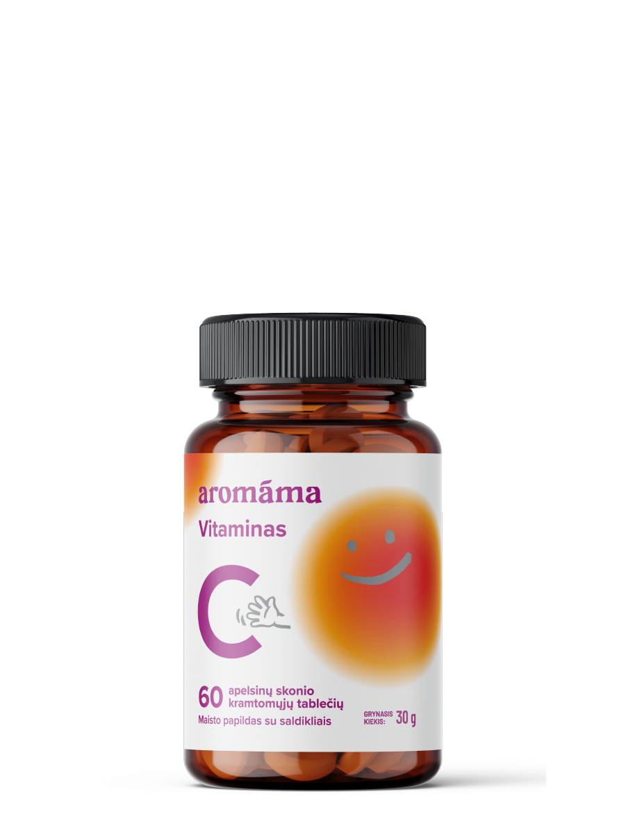 Vitaminas C, apelsinų skonio