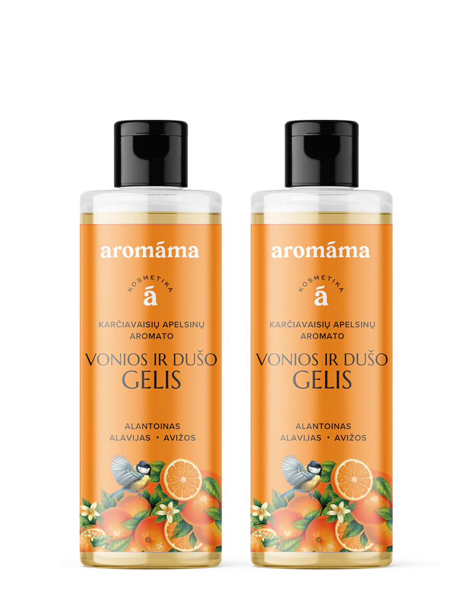 Karčiavaisių apelsinų aromato vonios ir dušo gelis