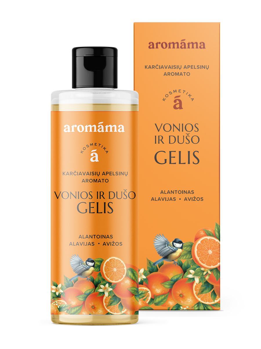 Karčiavaisių apelsinų aromato vonios ir dušo gelis