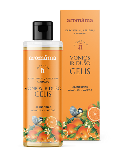 Karčiavaisių apelsinų aromato vonios ir dušo gelis