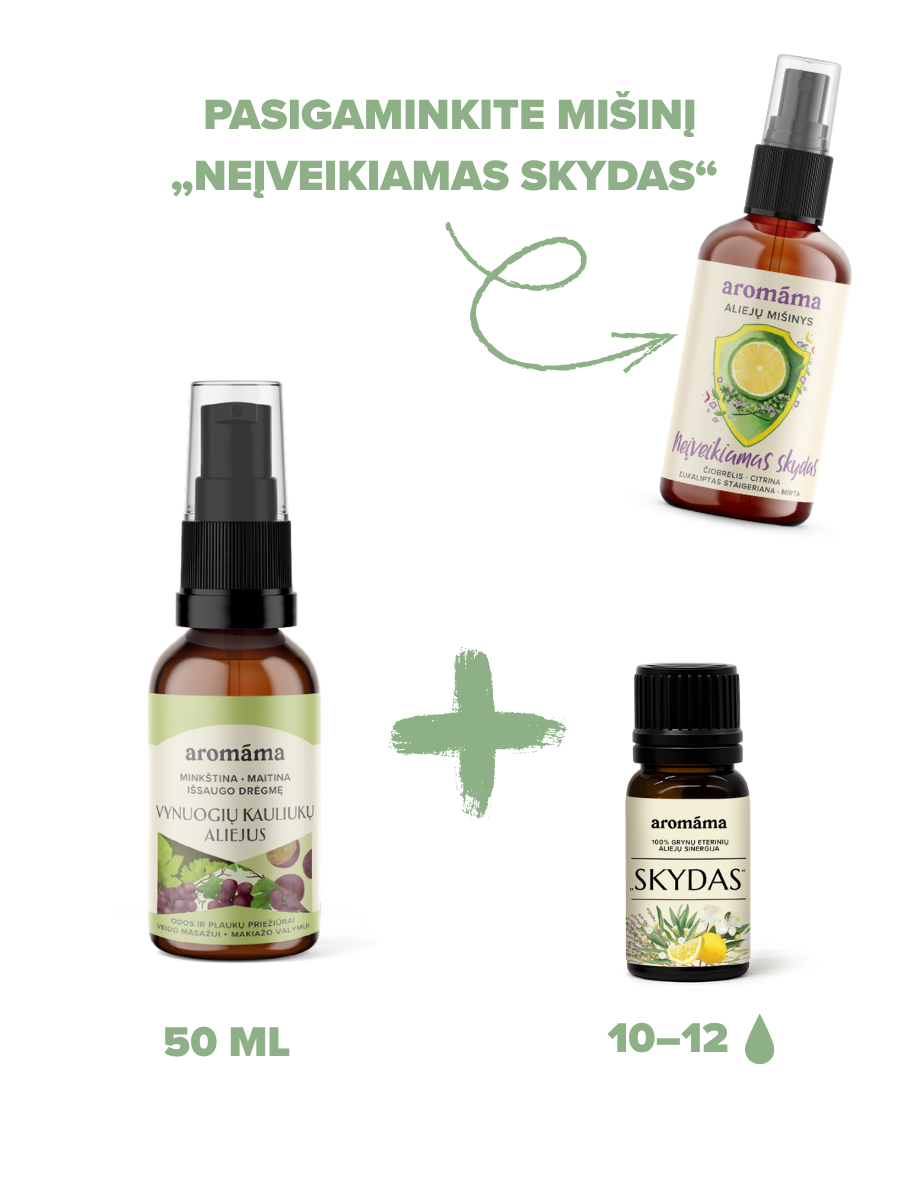 Eterinių aliejų mišinys „Skydas“