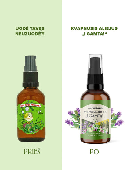 Kvapnusis kūno aliejus „Į gamtą!“