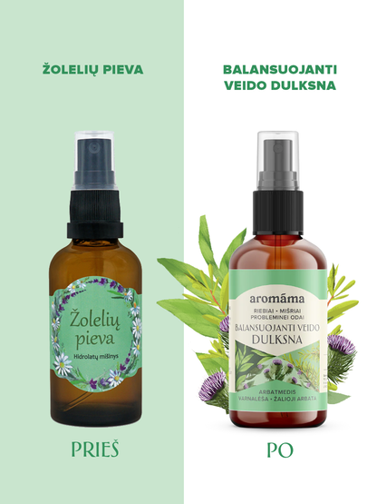 Balansuojanti veido dulksna