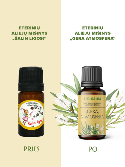 Eterinių aliejų mišinys „Gera atmosfera“