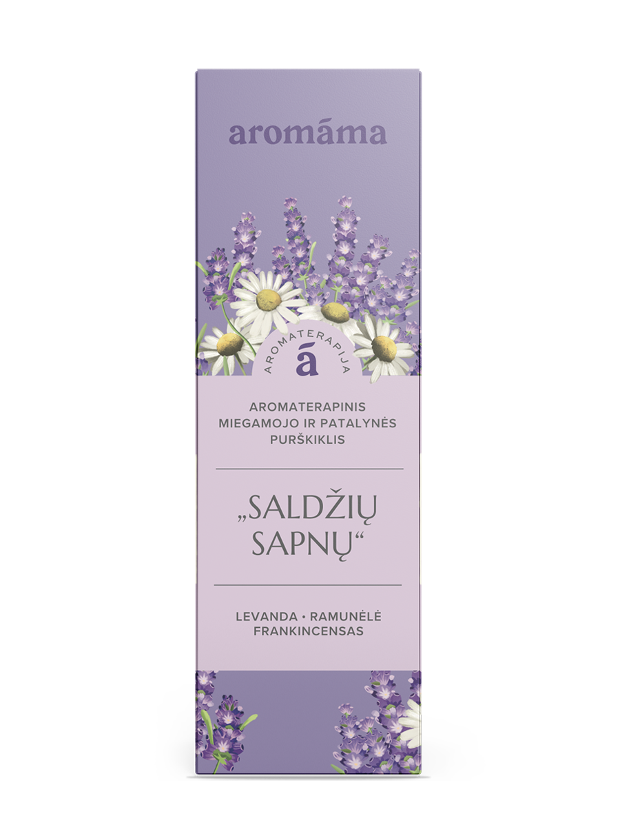 Aromaterapinis miegamojo ir patalynės purškiklis „Saldžių sapnų!“
