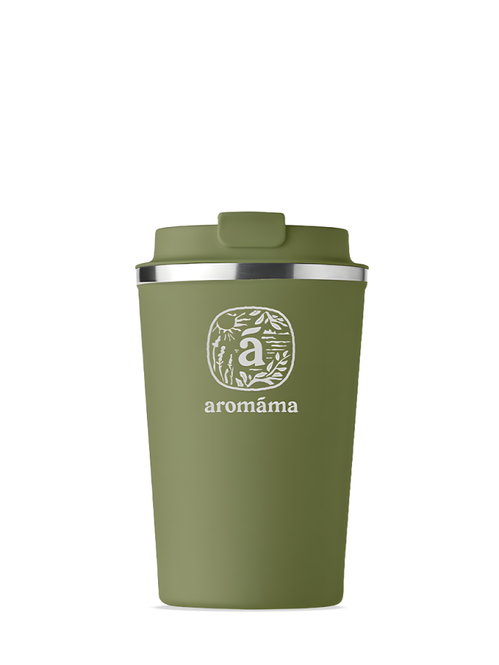 Termogertuvė su aromáma logotipu