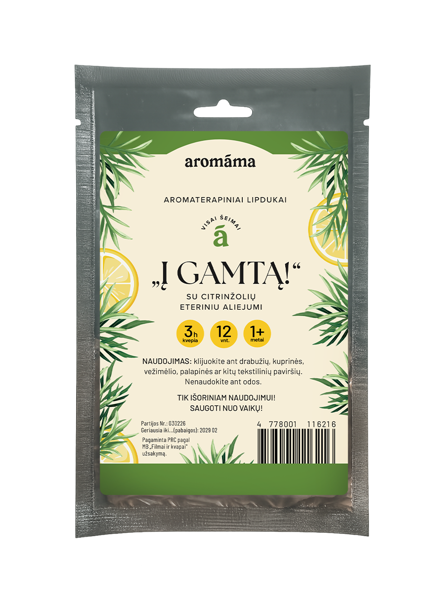 Aromaterapiniai lipdukai „Į gamtą"