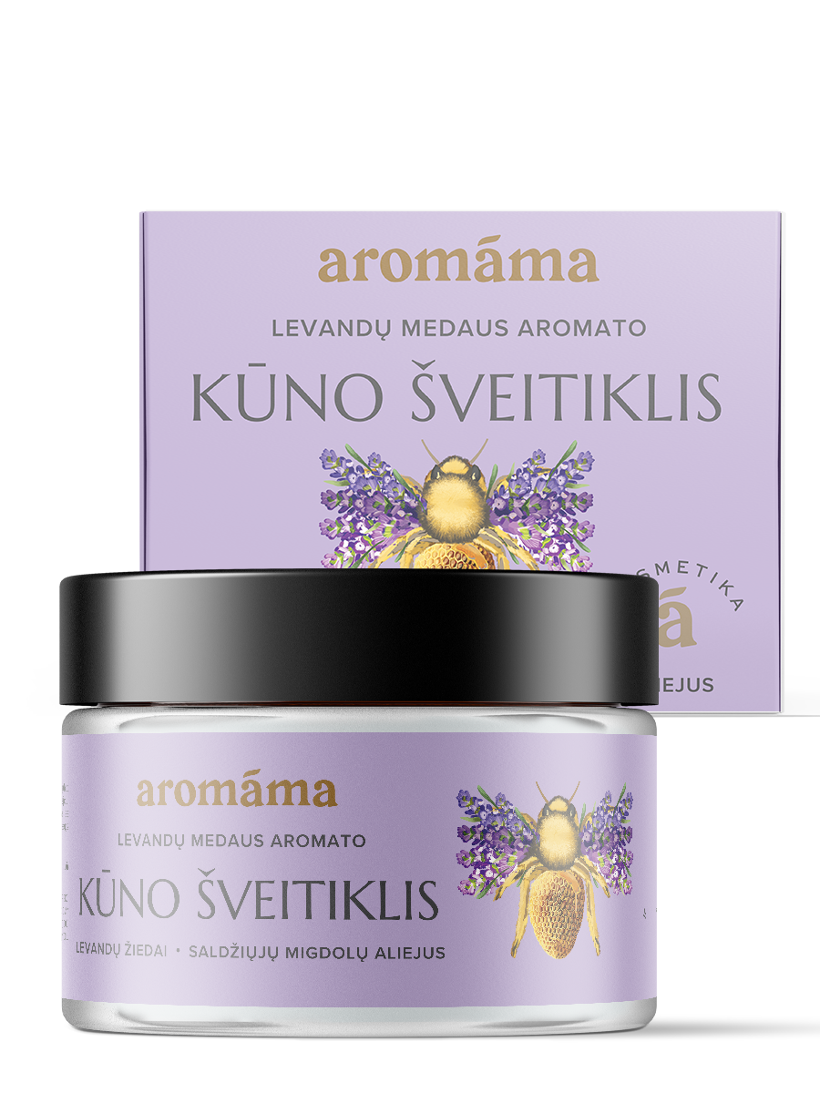Levandų medaus aromato kūno šveitiklis