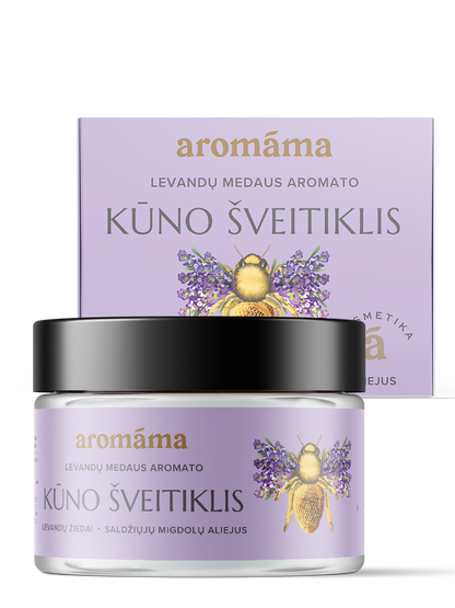 Levandų medaus aromato kūno šveitiklis