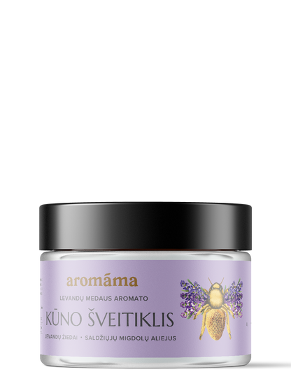 Levandų medaus aromato kūno šveitiklis