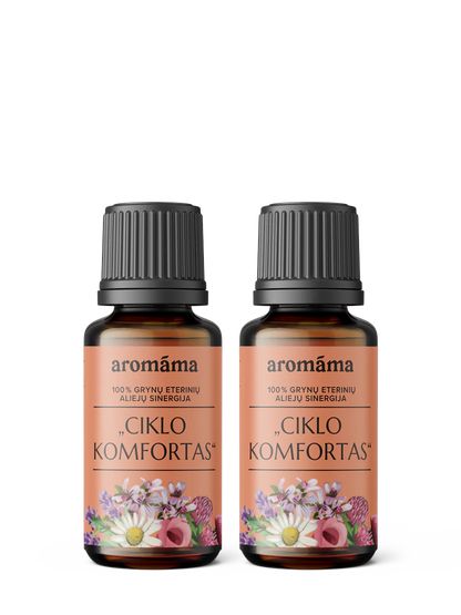 Eterinių aliejų mišinys moterims „Ciklo komfortas“