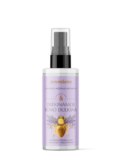 Levandų medaus aromato drėkinamoji kūno dulksna