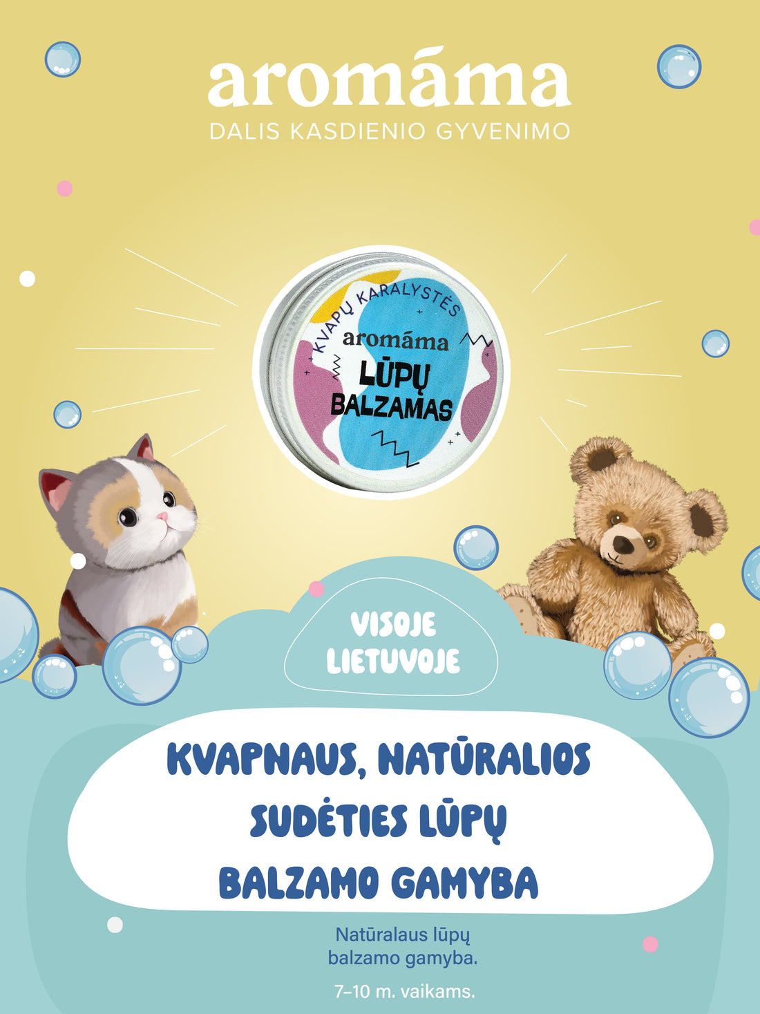 Kvapnaus, natūralios sudėties lūpų balzamo gamyba