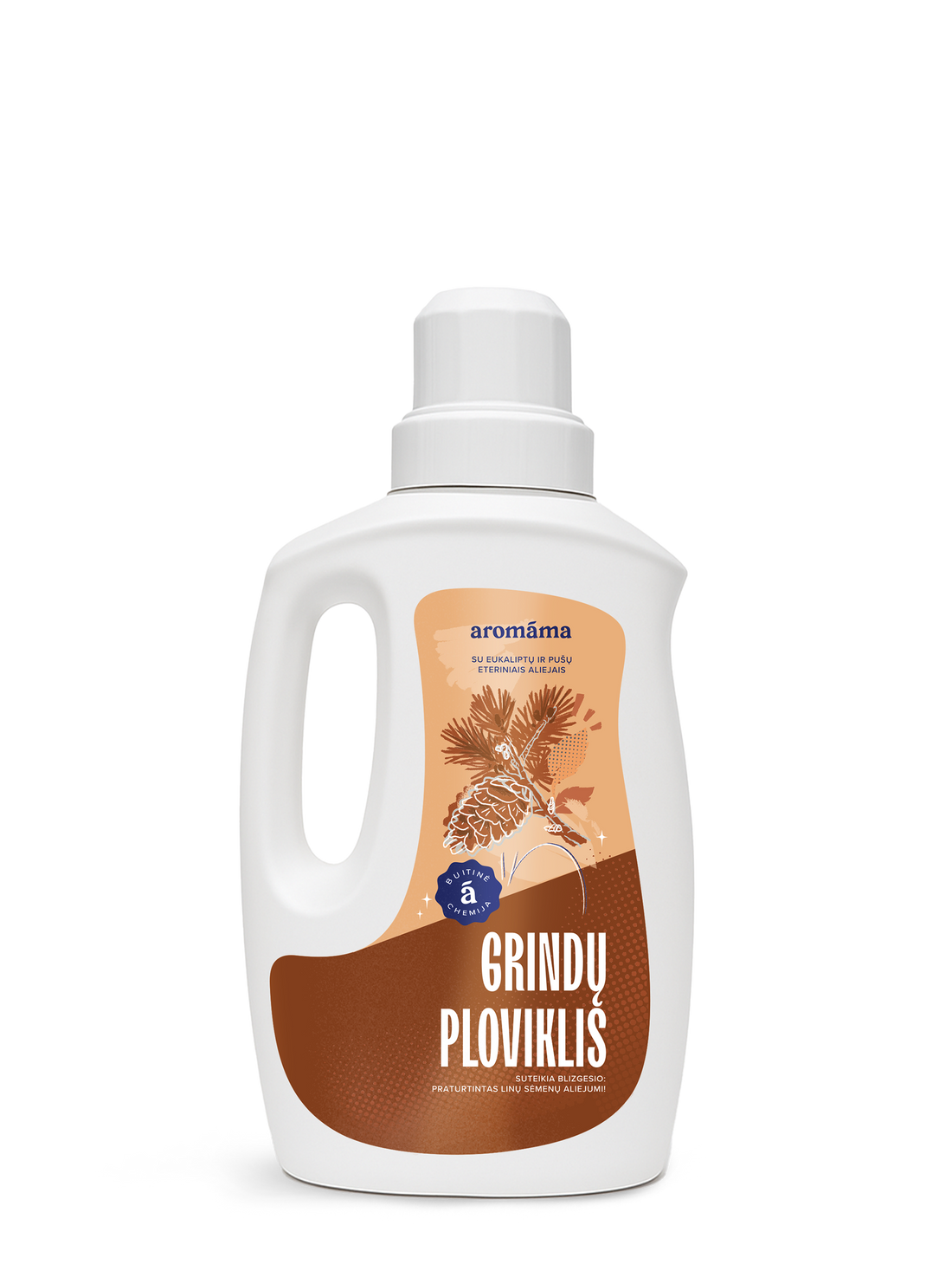 Grindų ploviklis su eukaliptų ir pušų eteriniais aliejais