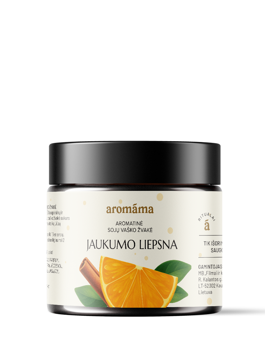 Aromatinė sojų vaško žvakė „Jaukumo liepsna“