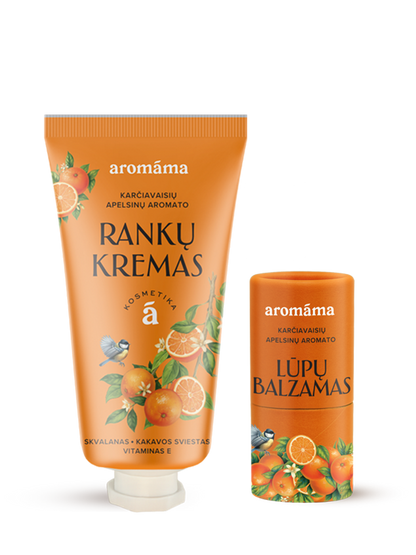 Kibirkščiuojantis karčiavaisių apelsinų duetas