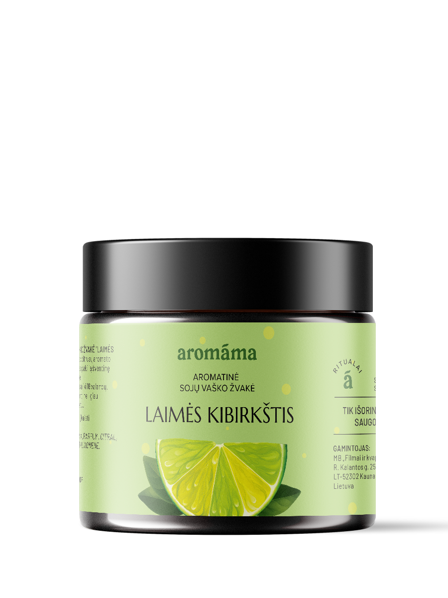 Aromatinė sojų vaško žvakė „Laimės kibirkštis“