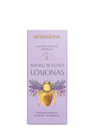 Levandų medaus aromato rankų ir kūno losjonas