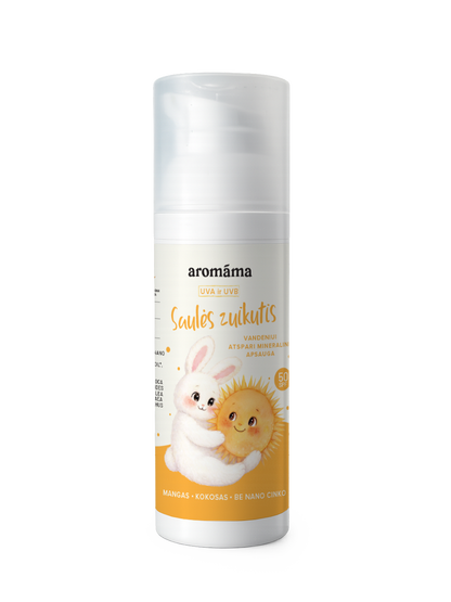 Apsauginis kremas nuo saulės SPF50 „Saulės zuikutis“