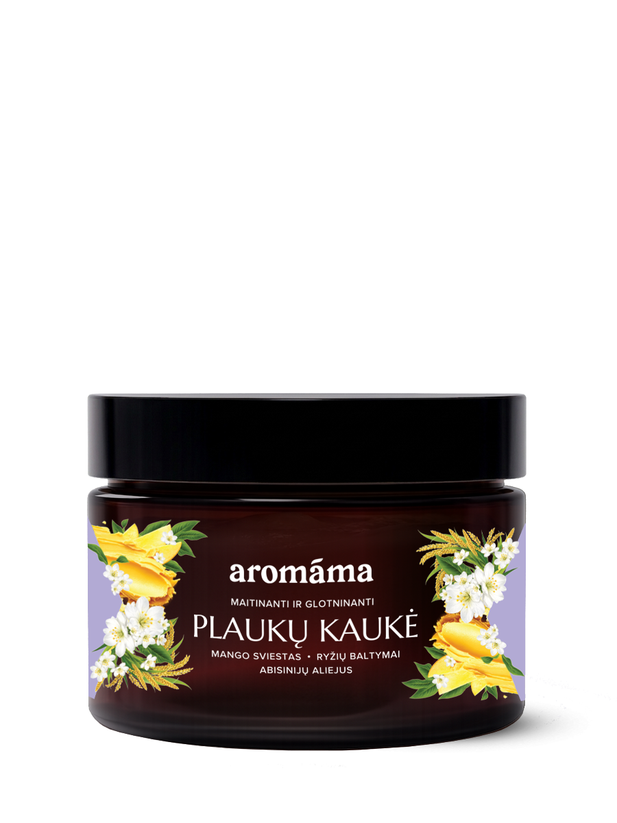 Maitinanti ir glotninanti plaukų kaukė