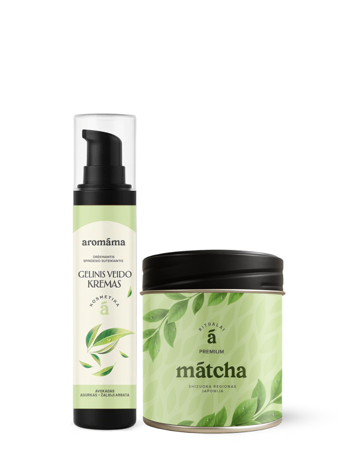 Mátcha arbatos ir kremo rinkinys