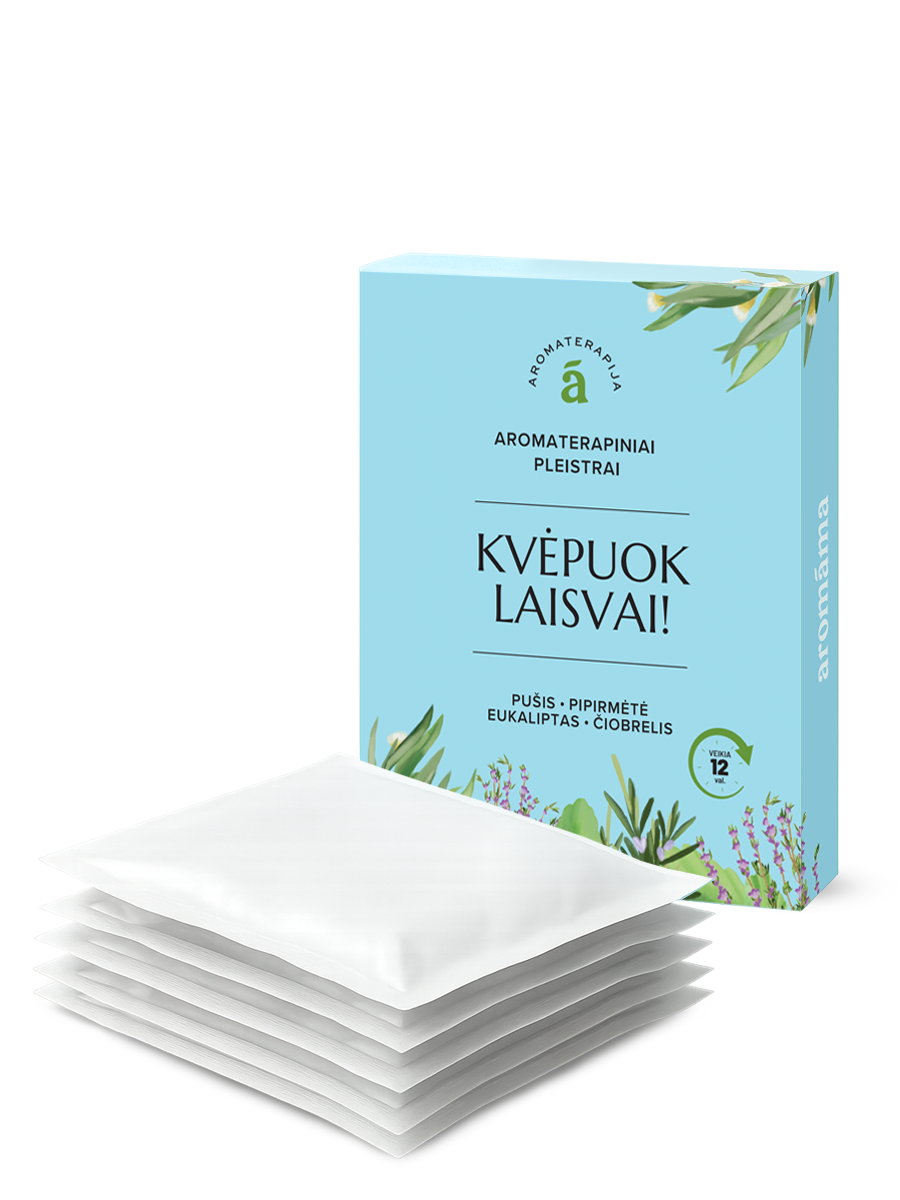 Aromaterapiniai pleistrai „Kvėpuok laisvai!“