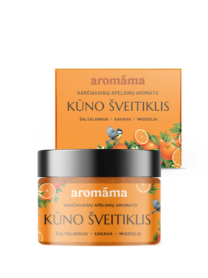 Karčiavaisių apelsinų aromato kūno šveitiklis